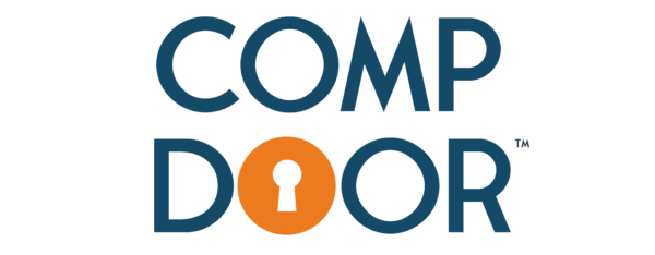 comp door logo blue
